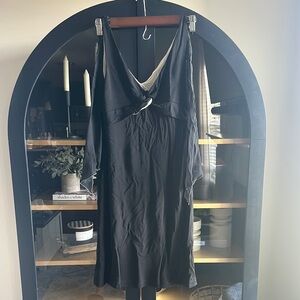 BCBGMaxAzria Black Midi Dress